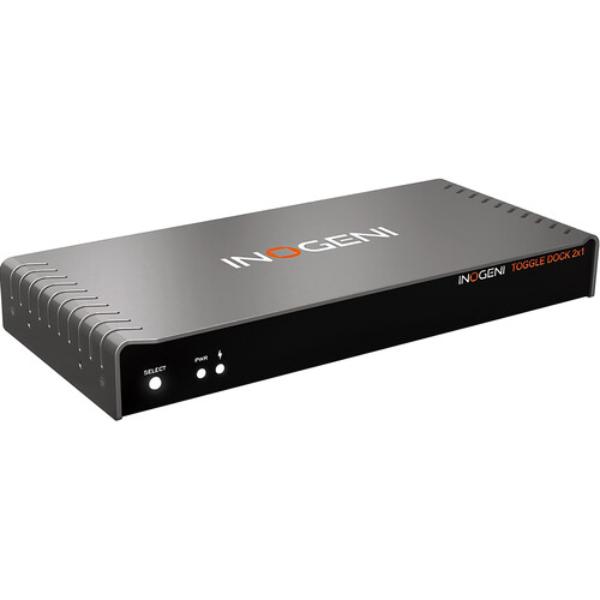 TOGGLE DOCK 2X1 2 Host Toggle Dock 2 x 1 KVM Switch, Black
