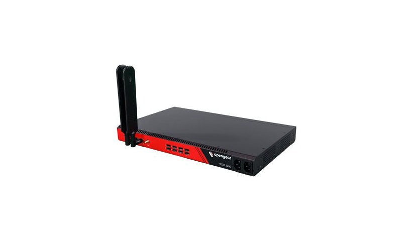 Opengear OM2224-24E-10G-L 24 Selectable Serial Ports Plus 24X 1Gbe Switch for X86 4-Core CPU & 8G RAM 64G SSD