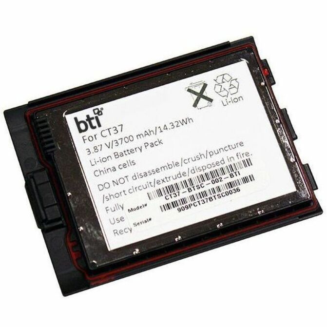 CT37-BTSC-002-BTI 3.87V 3700 mAh 14.32W Li-ion Scanner Battery for Honeywell