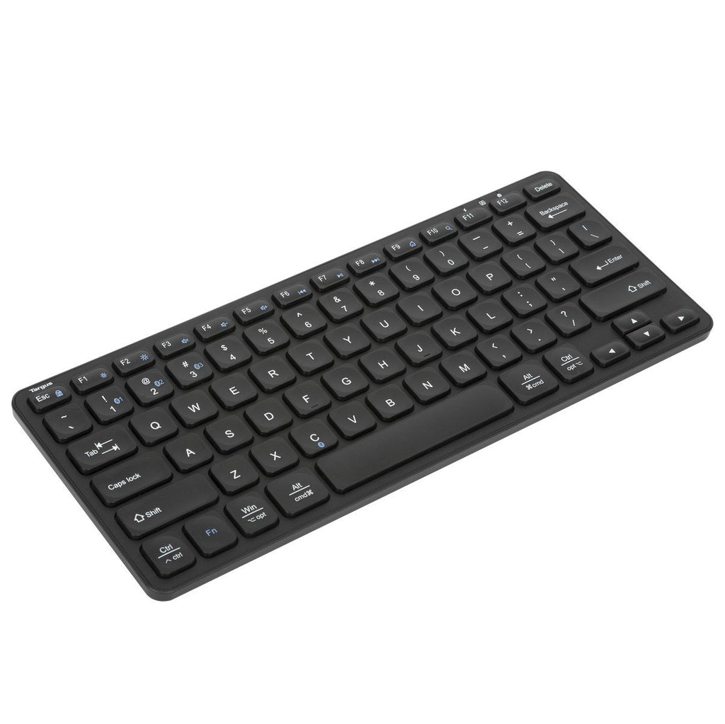 COMPACT MULTI-DEVICE BLUETOOTH ANTIMICROBIAL KEYBOARD (CUSTOM FOR META) BLACK