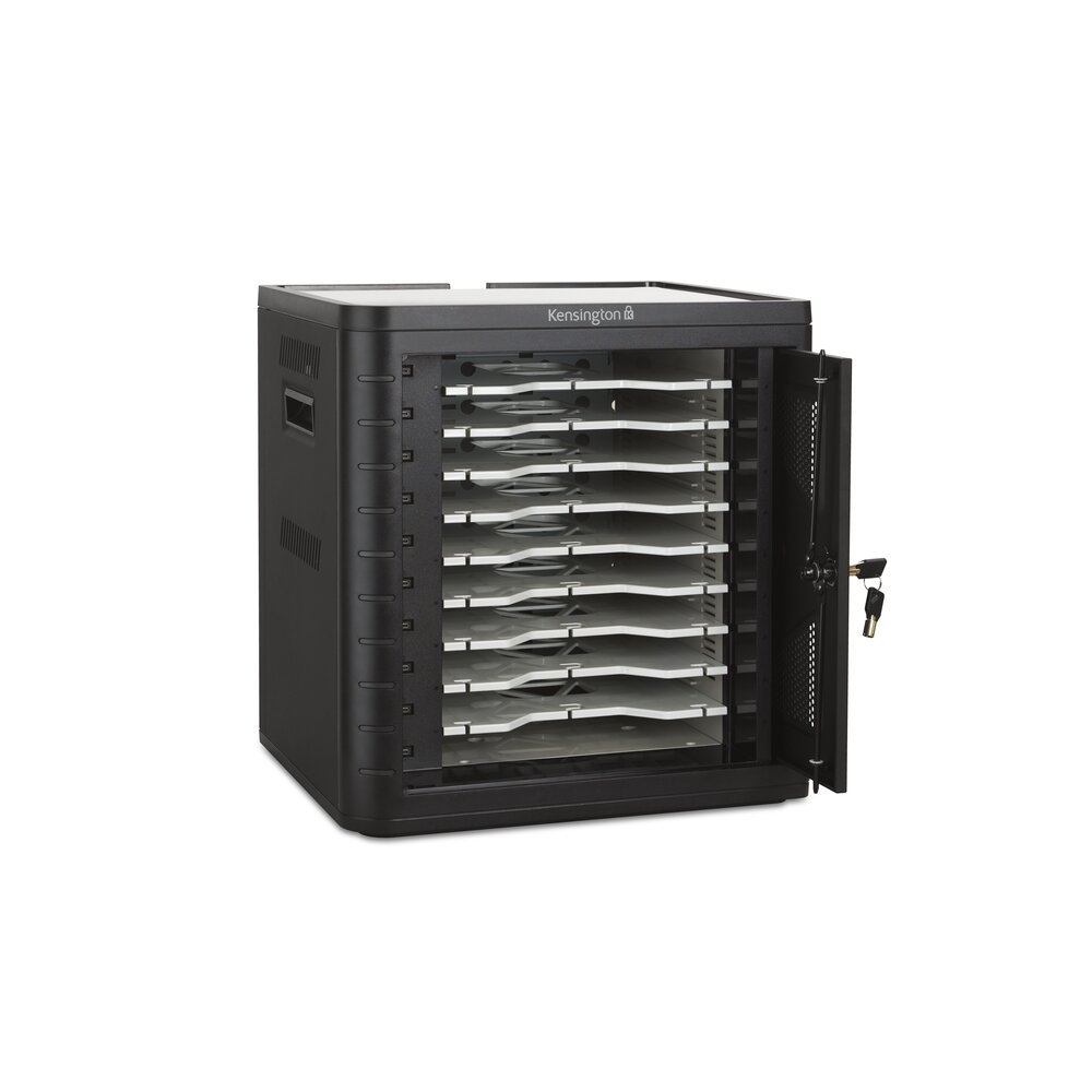 Computer K67716NA USB-C Charging Cabinet for Up to 10 Devices - PD 3.0, Black