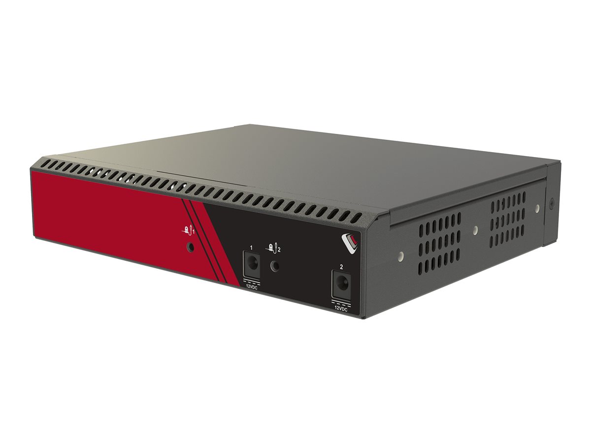 Opengear CM8004 ARM 1.6GHz Quad-Core Industrial Network Gateway - 4GB RAM - 4x RS232 X2 Pinout - 2x 1GbE-SFP Combo, 2x USB 3.0, Black & Red
