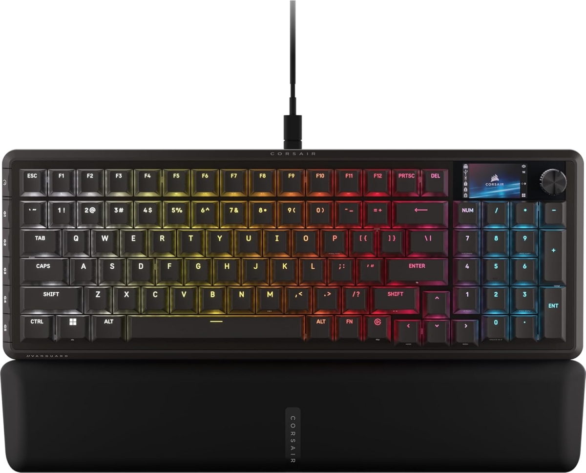 Memory CH-91E901F-NA Vanguard Full Size 96 Wired Mechanical Gaming Keyboard, Black