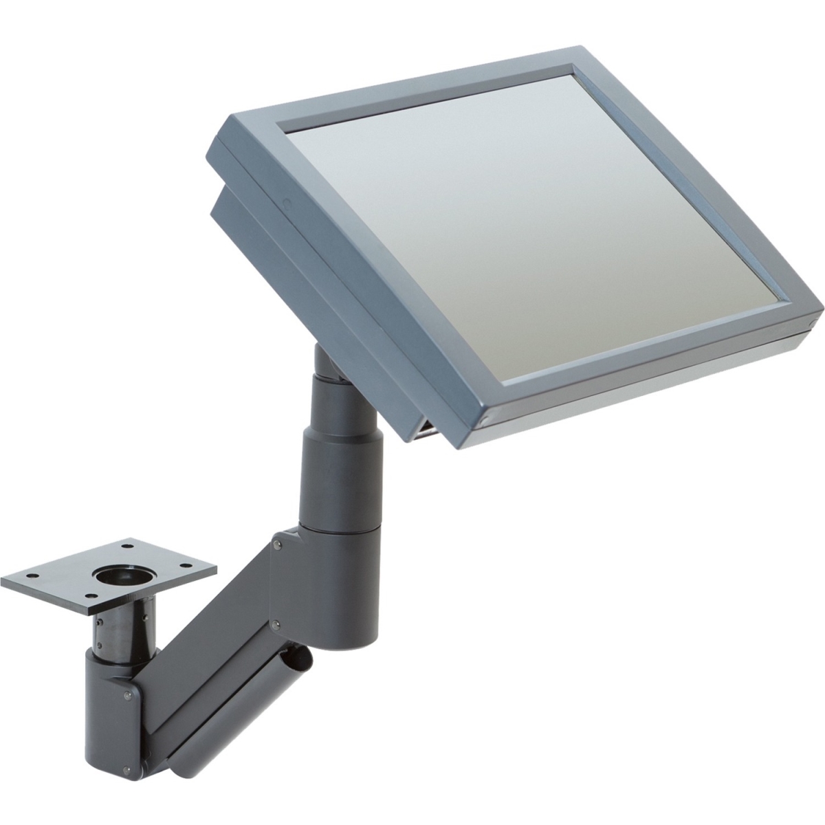 3520-350-104 8.4 in. Extends Tilts Up to 190 Deg Save Space with Under-Table Monitor Mount, Black