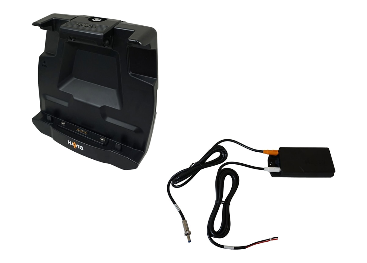 Havis DS-DELL-905N-4 Docking Station for Dells Pro Rugged 12 Tablet with Standard Port Replication & Power Supply, Black