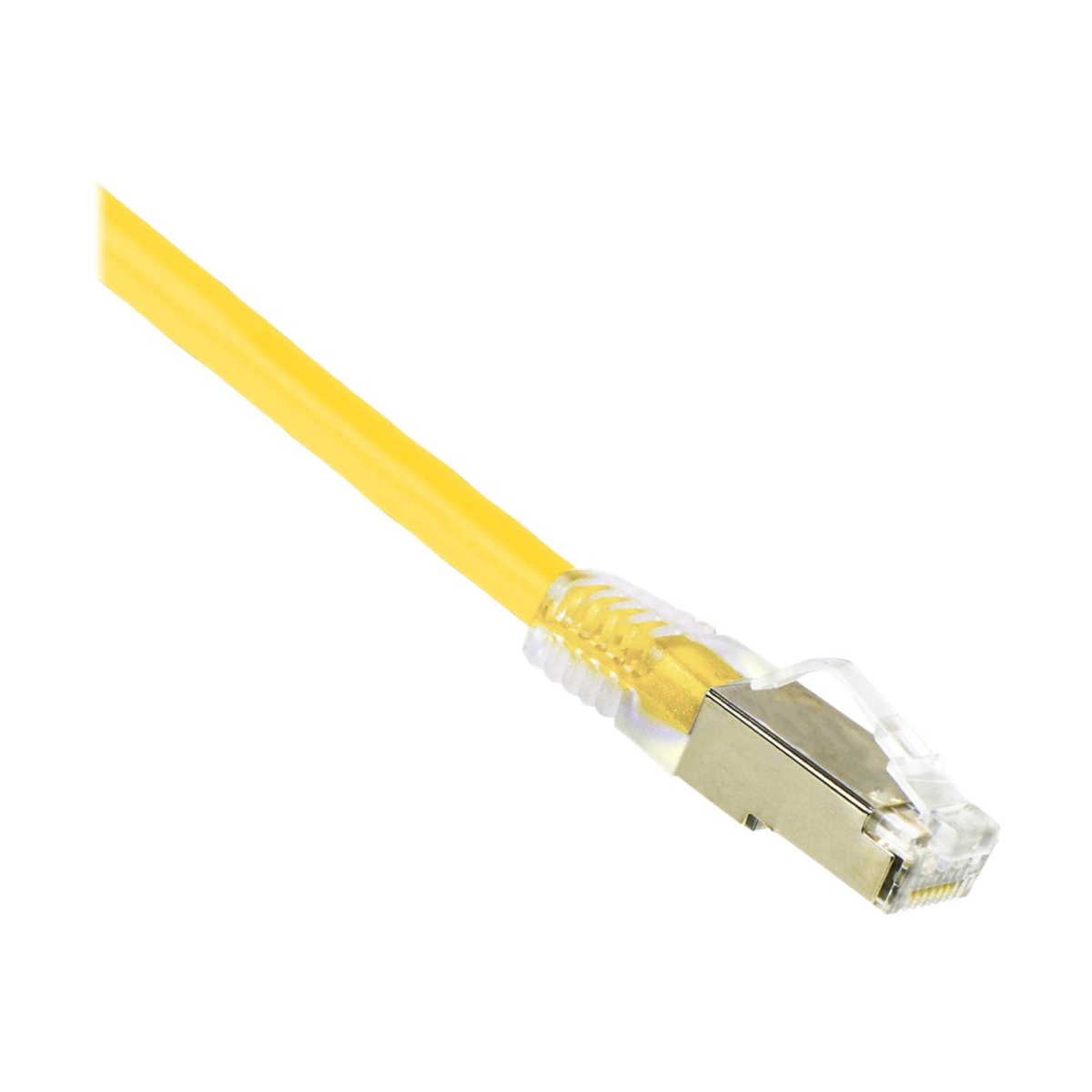 Weltron 90-C6ABS-7YL 7 ft. Yellow Booted Cat 6A STP Network Patch Cable
