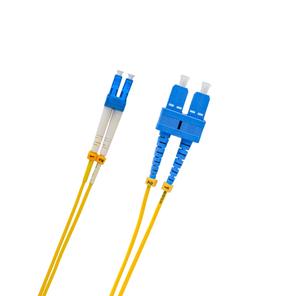 Weltron 90-1502-5M 5 m LC-SC 8.3 Single-Mode Duplex Fiber Network Patch Cable