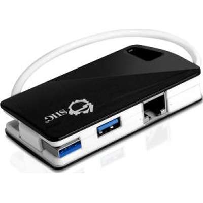 Picture of Siig JU-H30112-S1 Super Speed USB 3.0 LAN Hub&#44; Type - C Ready