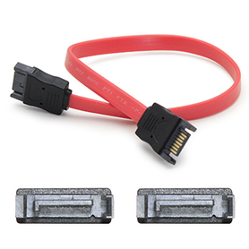 Picture of Add-On-Computer Peripherals SATAMF24IN 61cm SATA Male to Female Red Serial Cable