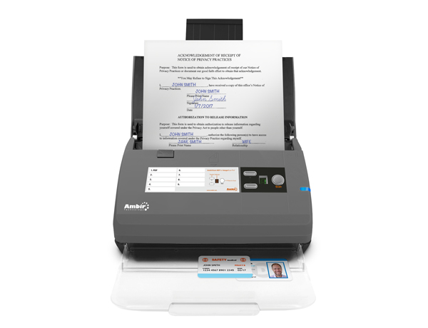 Picture of Ambir Technology DS830IX-AS 30 PPM Automatic Document Feeder, 200 DPI