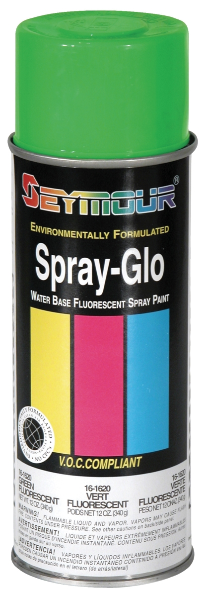 16 oz Spray-Glo Waterbased, Fluorescent Green - Pack of 6