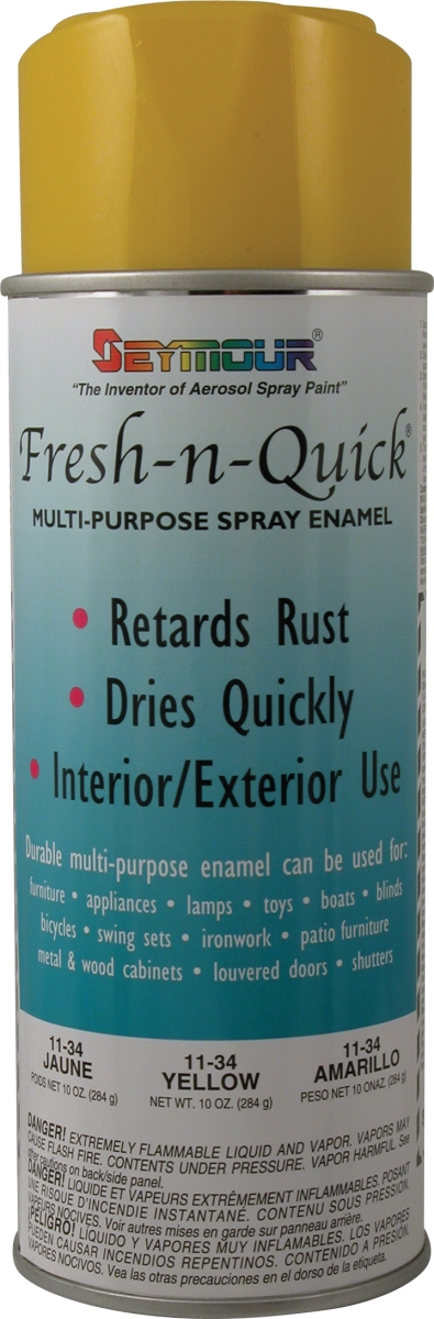Seymour Paint 10oz Light Yellow Fresh-N-Quick Multi-Purpose Spray Paint (11-34)