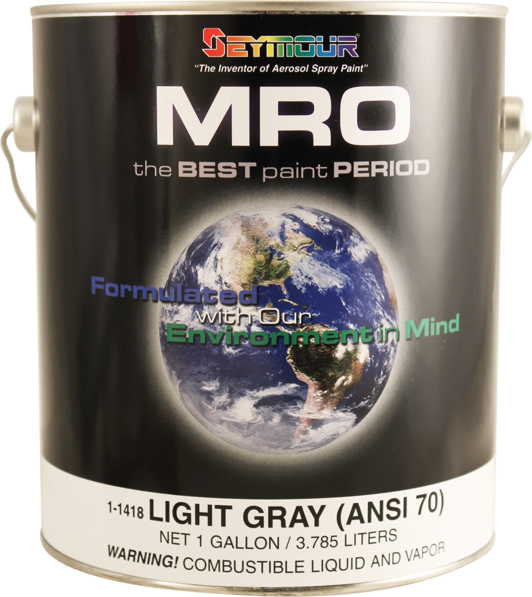 1 gal Mro Industrial Coatings Enamel Paint - Light Gray - Pack of 4 -  SEYMOUR OF SYCAMORE, SE1118901