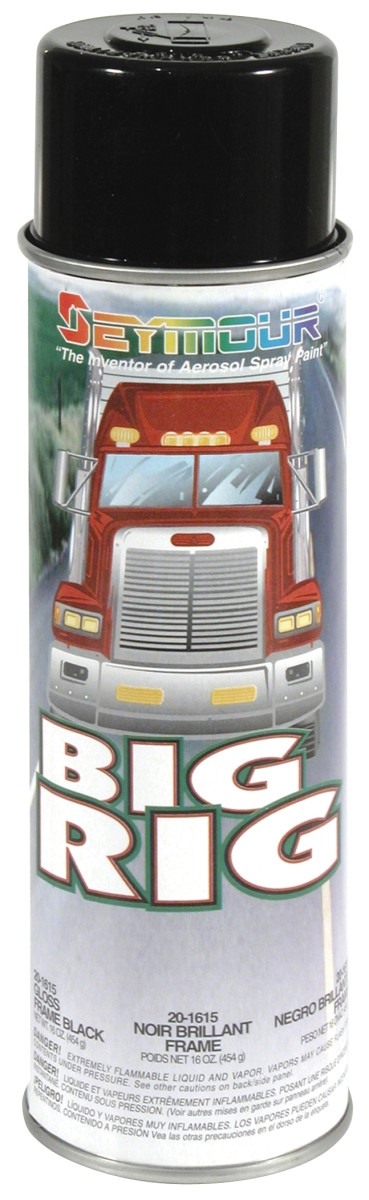 Seymour 20-1615 Big Rig Professional Coatings Spray Paint, Gloss Frame Black