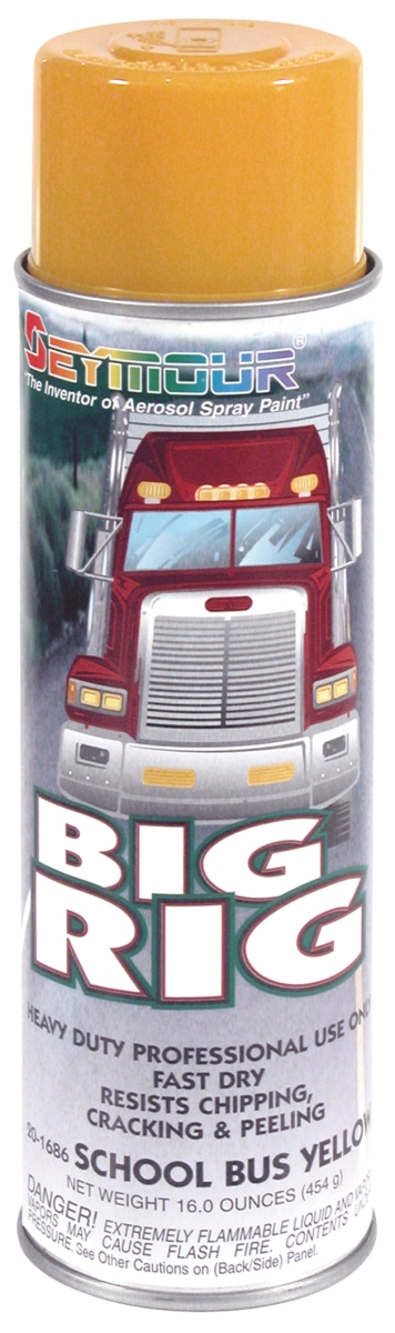 20 oz Big Rig Professional Coatings, School Bus Yellow - Pack of 6