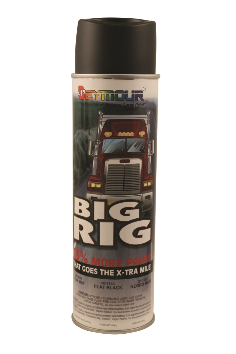 20 oz Big Rig Professional Coatings, Flat Black - Pack of 6