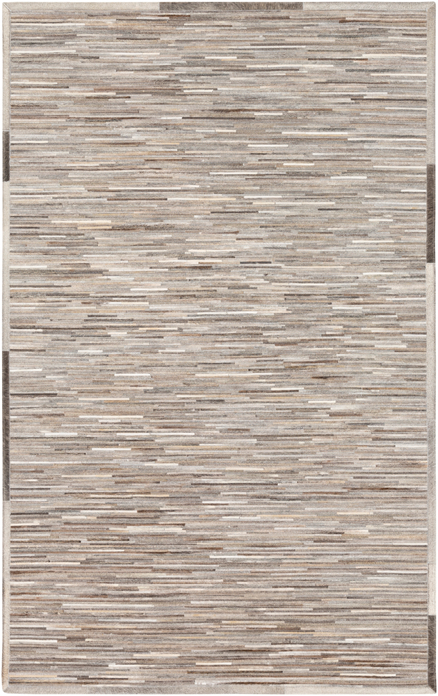 ZND1005-1616 18 in. Zander Area Rug, Medium Gray