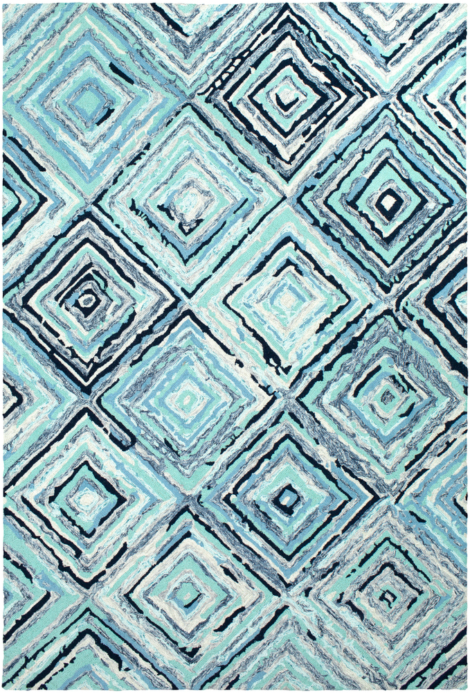 SRF2025-1616 18 in. Serafina Area Rug, Dark Blue