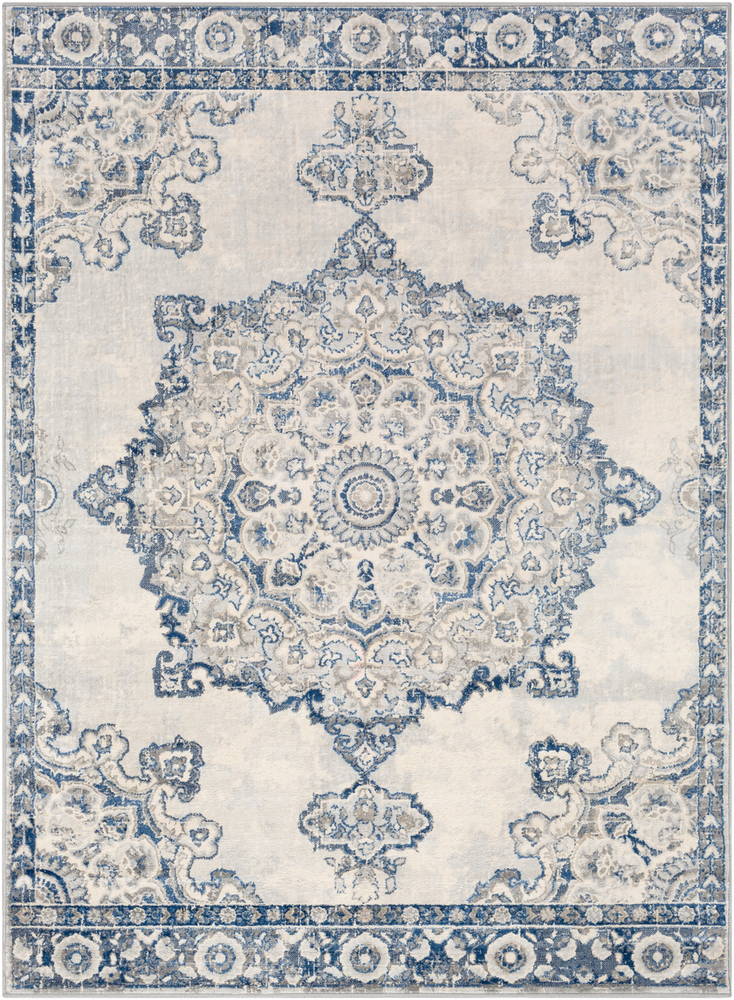 MOC2303-1616 18 in. Monaco Area Rug, Navy