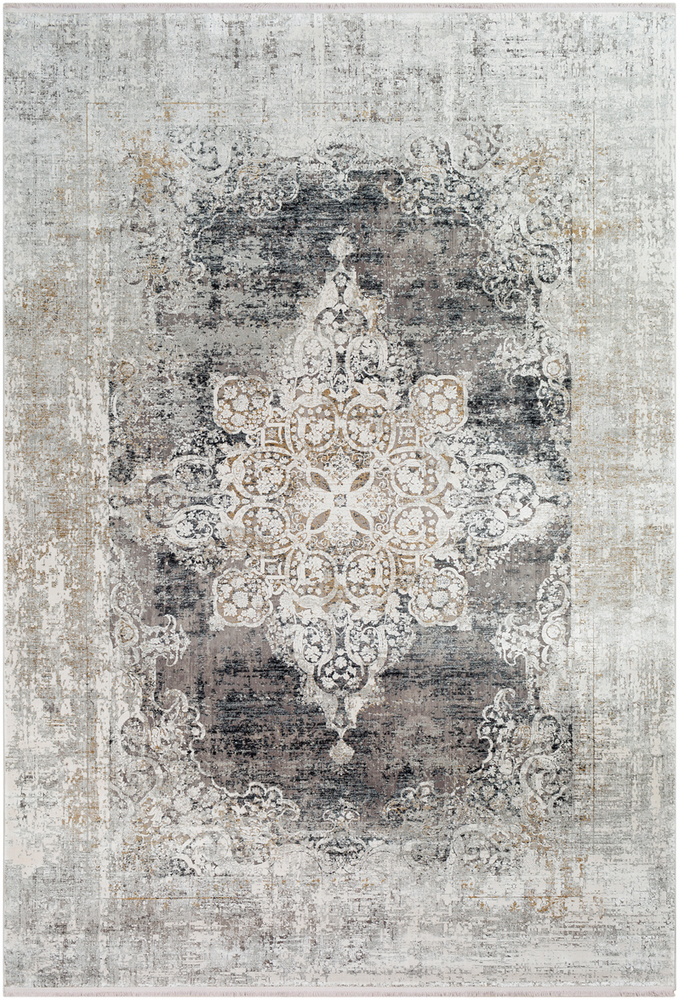 SOR2305-1616 18 in. Solar Area Rug, Charcoal