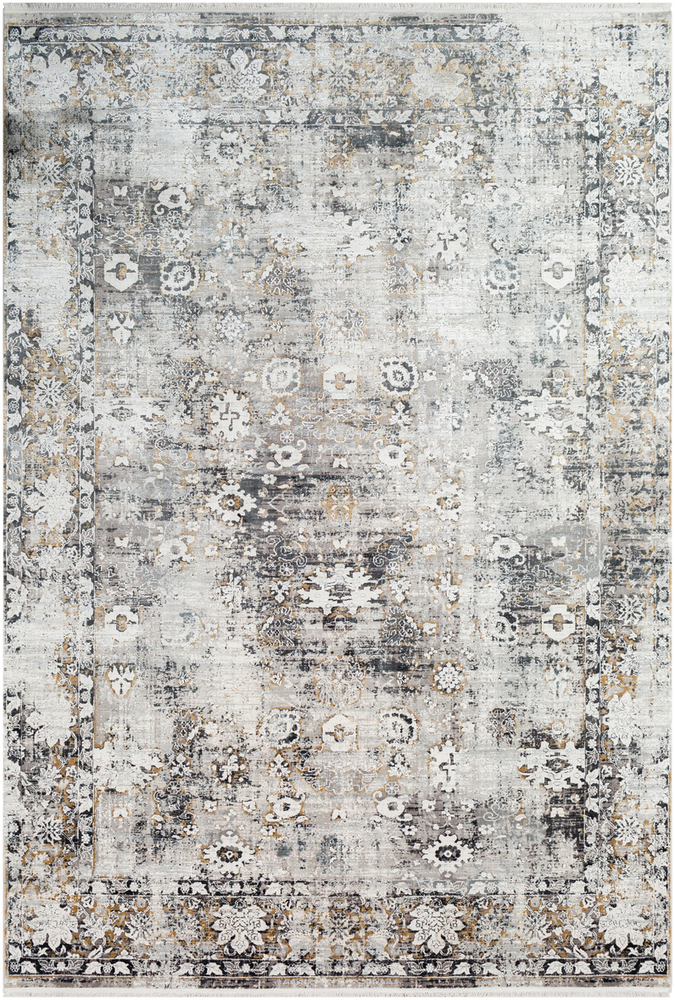 SOR2308-1616 18 in. Solar Area Rug, Charcoal