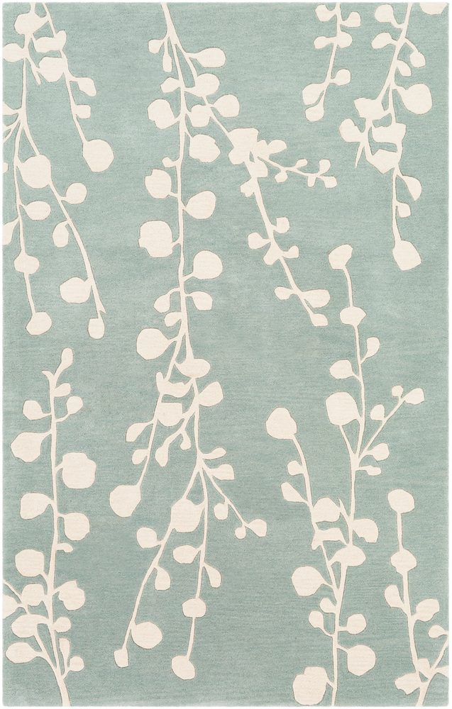 ATH5158-1616 18 in. Athena Area Rug, Mint & Ivory