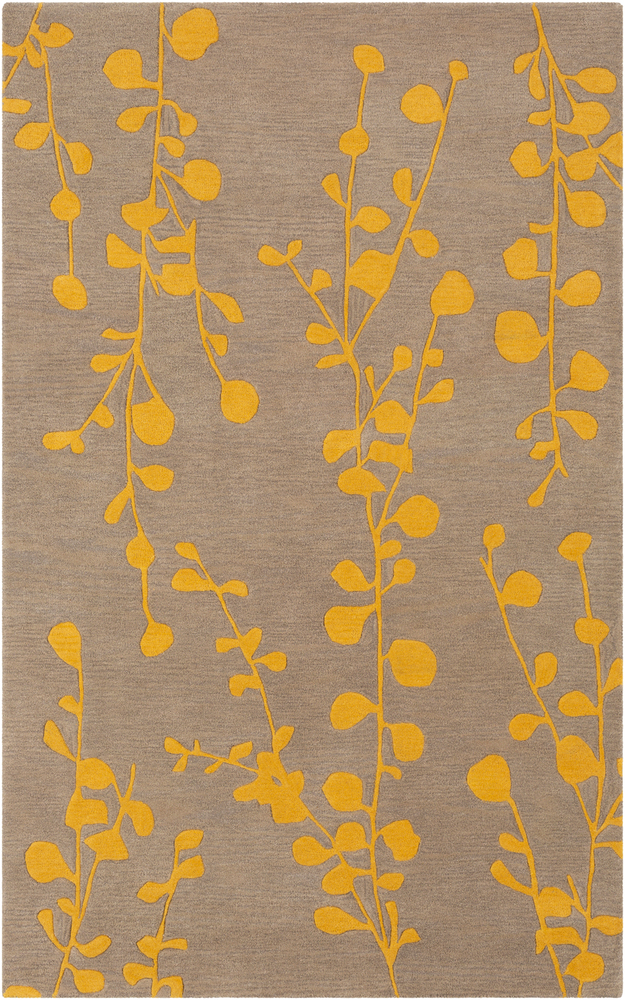 ATH5160-1616 18 in. Athena Area Rug, Taupe & Saffron