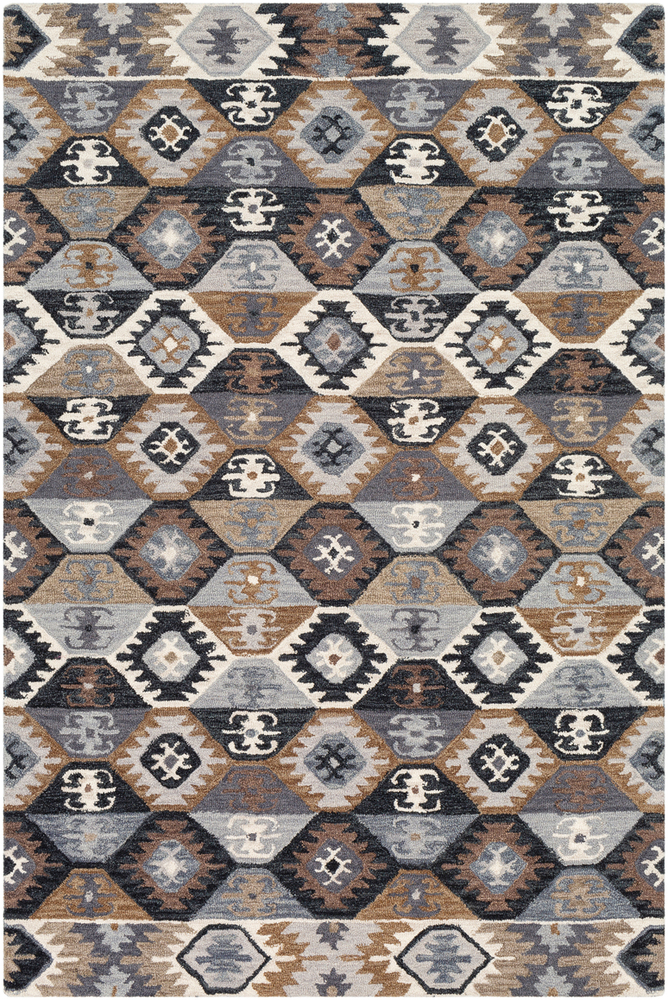 DNA1007-1616 18 in. Dena Area Rug, Teal