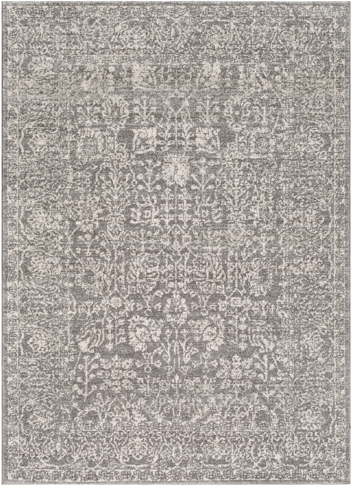 HAP1029-679 6 ft. 7 in. x 9 ft. Harput Area Rug, Charcoal, Light Gray & Beige