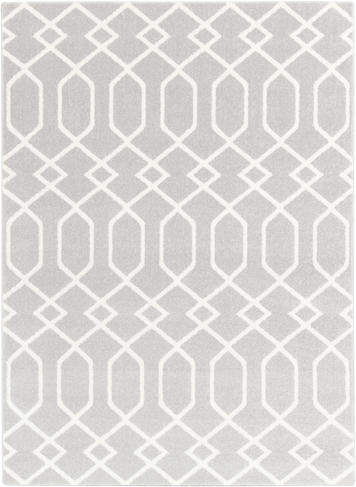 HRZ1045-1616 18 in. Horizon Area Rug, Medium Gray & Cream