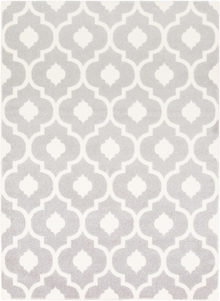 HRZ1097-1616 18 in. Horizon Area Rug, Medium Gray & Cream
