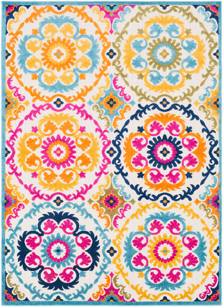 JOL1008-1616 18 in. Jolene Area Rug, Aqua