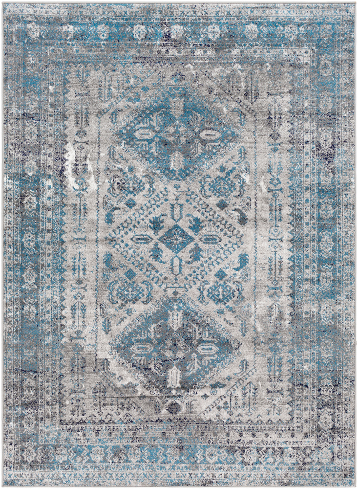 MNC2312-679 6 ft. 7 in. x 9 ft. Monte Carlo Area Rug, Multi Color