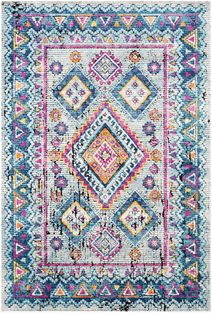 DSM2303-1616 18 in. Dersim Area Rug, Bright Pink
