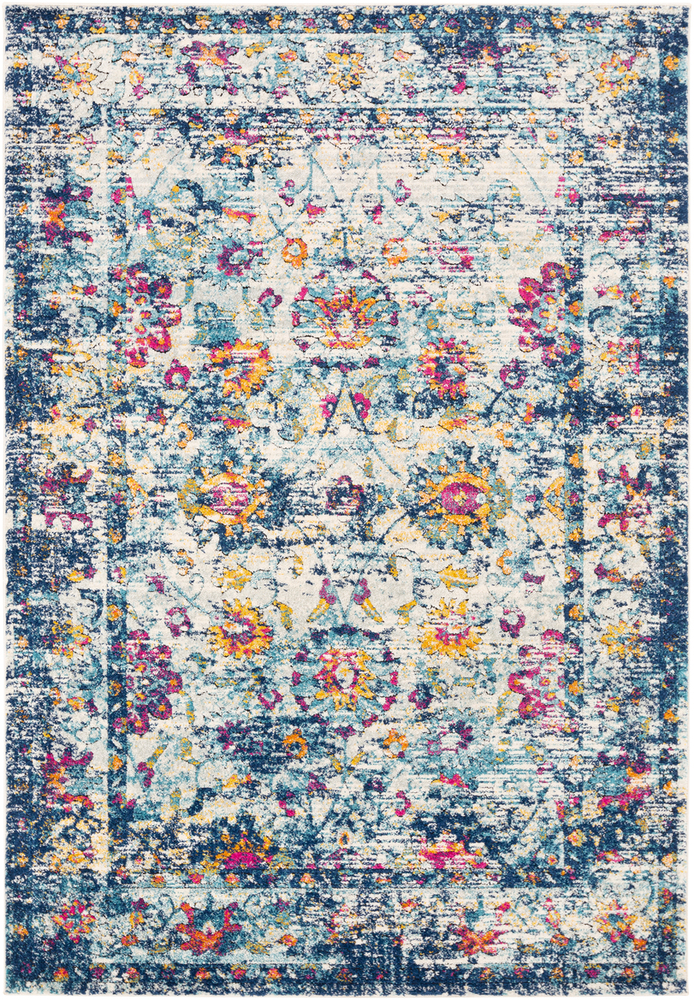 DSM2304-1616 18 in. Dersim Area Rug, Aqua