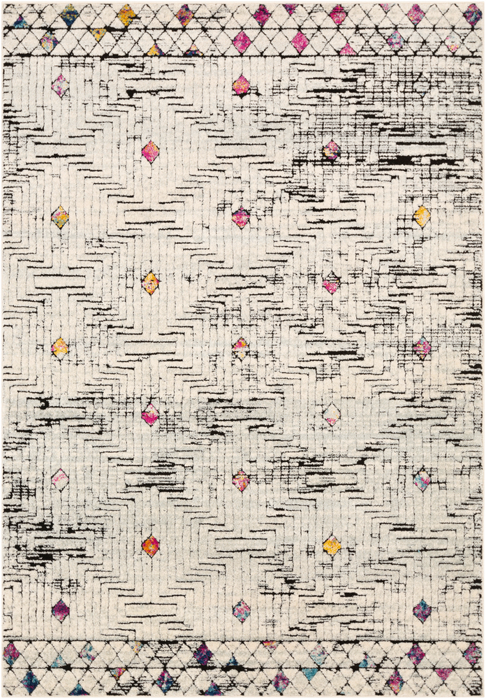 DSM2308-1616 18 in. Dersim Area Rug, Bright Pink
