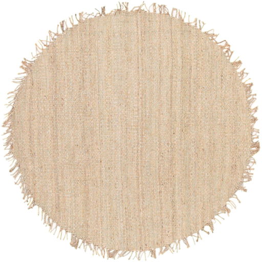 JUITE-10RD 10 ft. Jute Round Area Rug, Cream