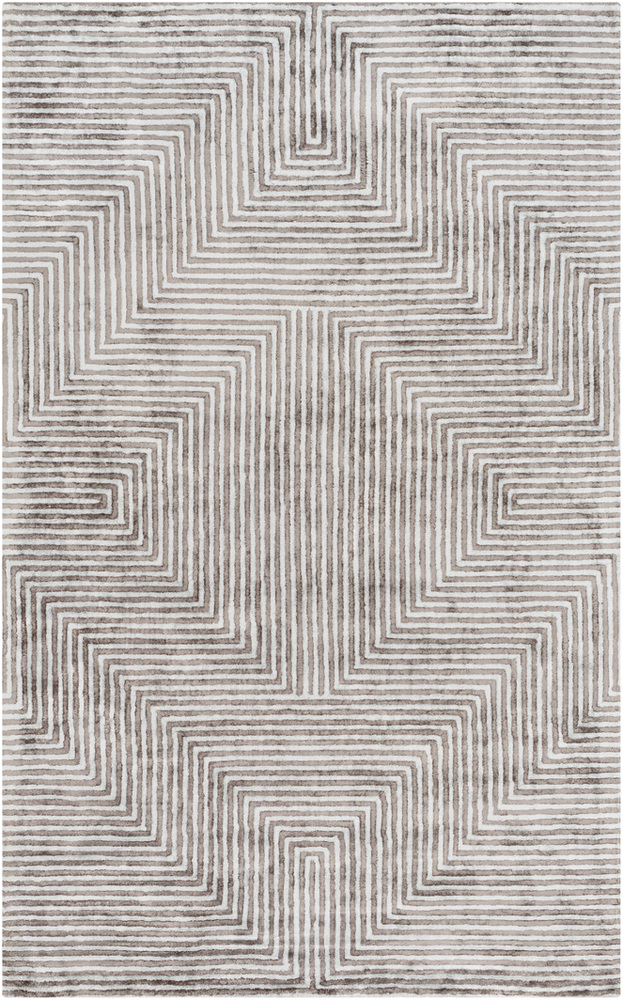 QTZ5000-1014 10 x 14 ft. Quartz Area Rug, Light Gray & Charcoal