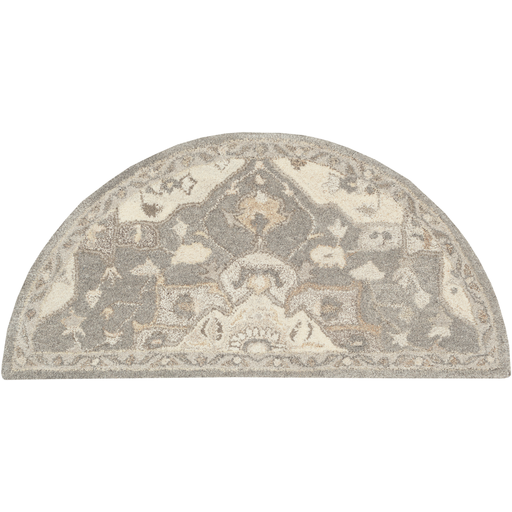 CAE1196-24HM 2 x 4 ft. Caesar Hearth Area Rug, Charcoal