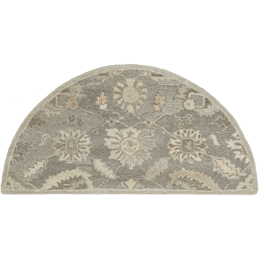 CAE1199-24HM 2 x 4 ft. Caesar Hearth Area Rug, Charcoal