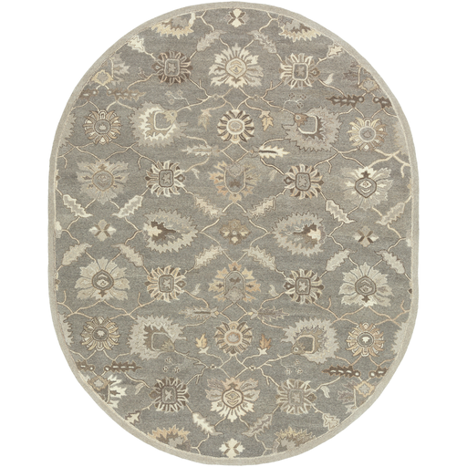 CAE1199-69OV 6 x 9 ft. Caesar Oval Area Rug, Charcoal