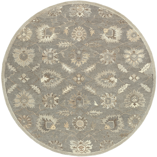 CAE1199-99RD 9 ft. 9 in. Caesar Round Area Rug, Charcoal