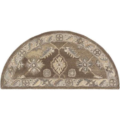 CAE1200-24HM 2 x 4 ft. Caesar Hearth Area Rug, Dark Brown