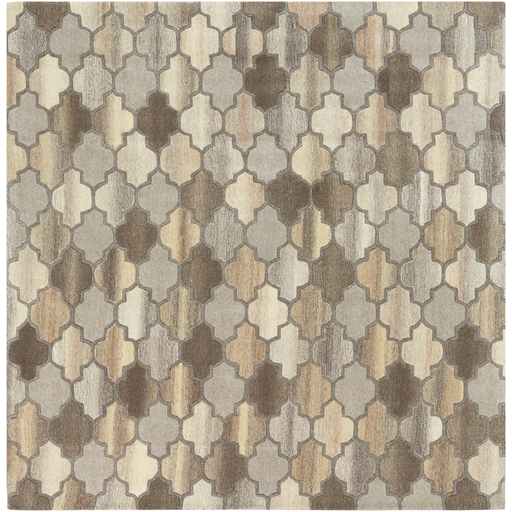 FM7208-99SQ 9 ft. 9 in. Forum Square Area Rug, Dark Brown