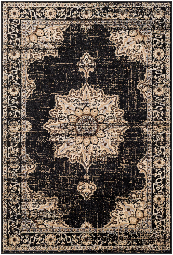 PAR1089-1616 18 in. Paramount Area Rug, Black