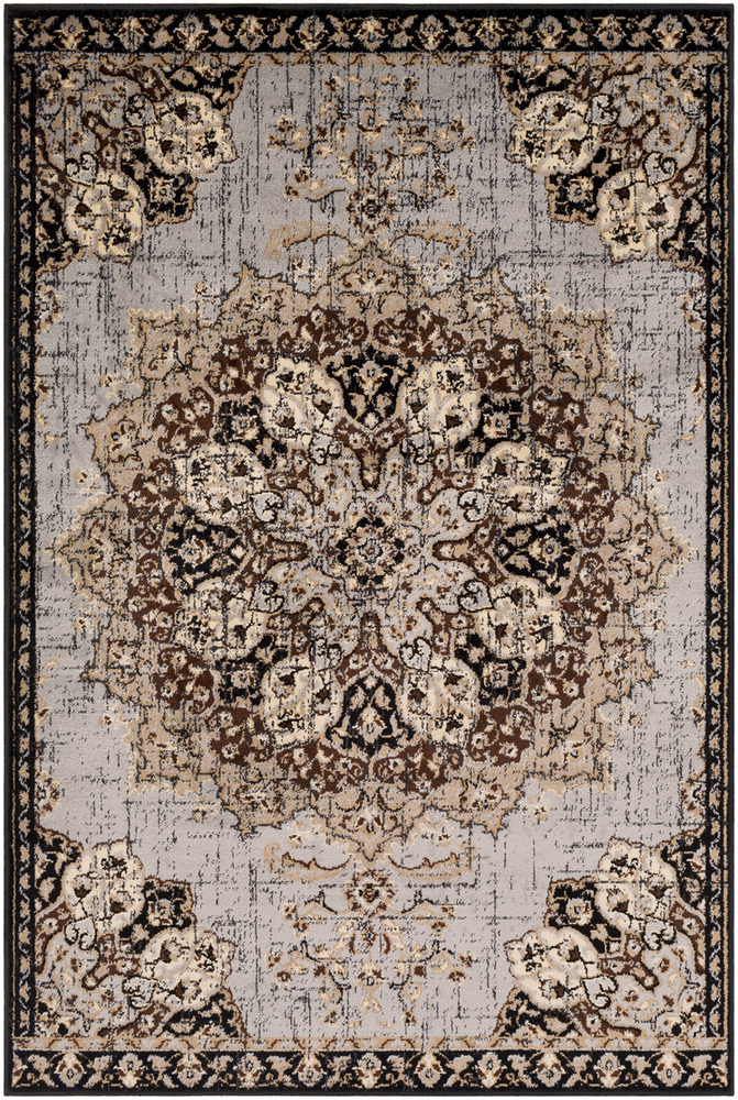 PAR1092-1616 18 in. Paramount Area Rug, Medium Gray