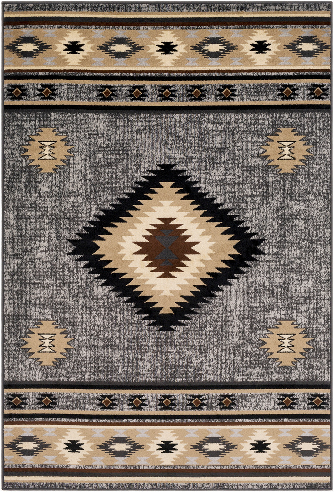 PAR1094-1616 18 in. Paramount Area Rug, Charcoal