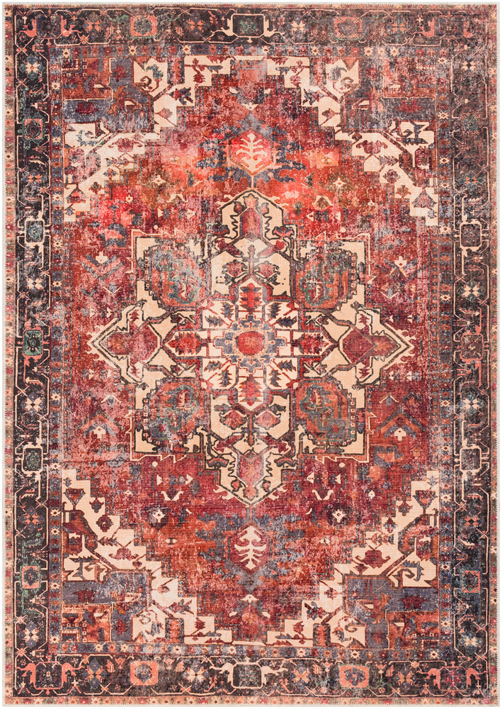 AML2308-1616 18 in. Amelie Area Rug, Rust