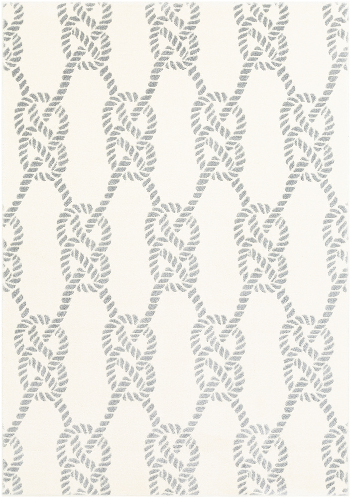 HRZ2309-1616 18 in. Horizon Area Rug, Medium Gray & Cream