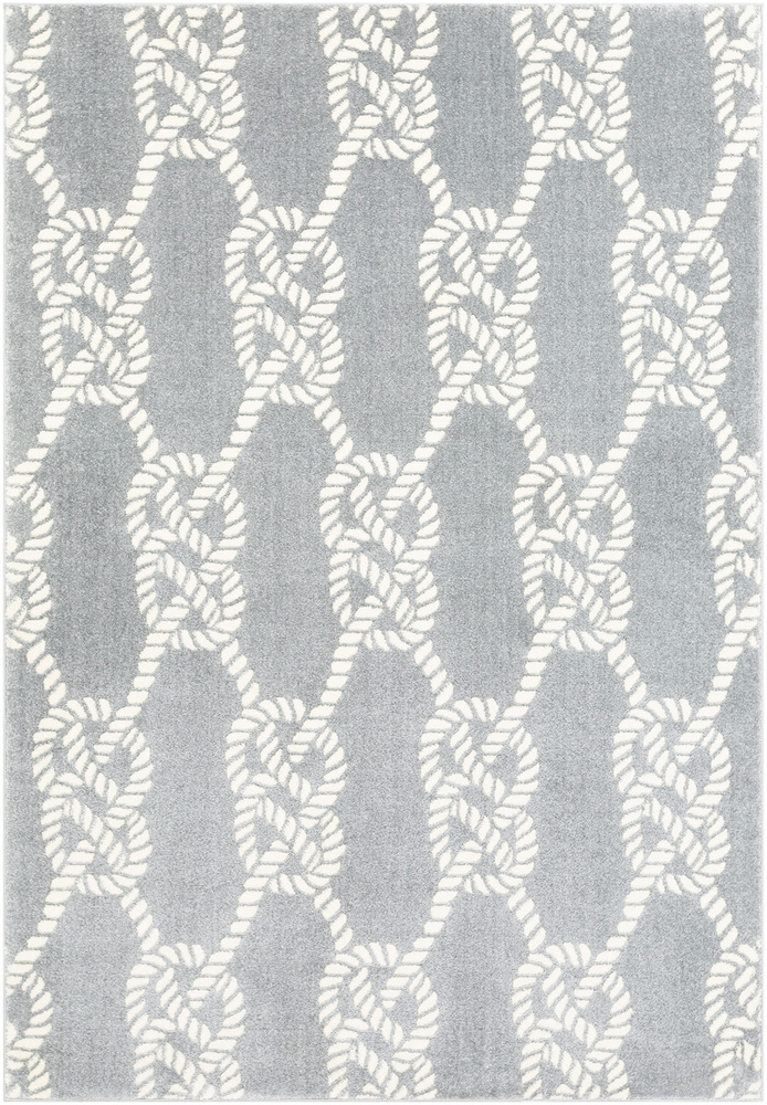 HRZ2311-1616 18 in. Horizon Area Rug, Medium Gray & Cream